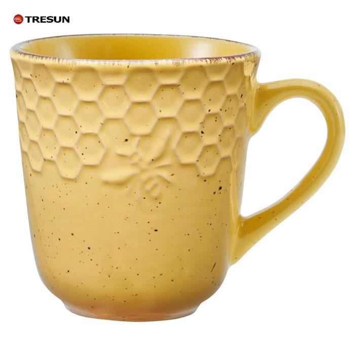 yellow stoneware dinnerware set