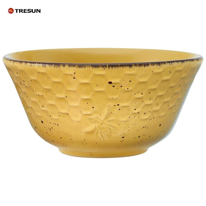 yellow stoneware dinnerware set