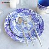 Blue Decal Stoneware Dinnerware Set -1