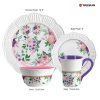 Flowers and plants Embossed dinnerware set