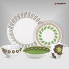 Flowers and plants dinnerware set