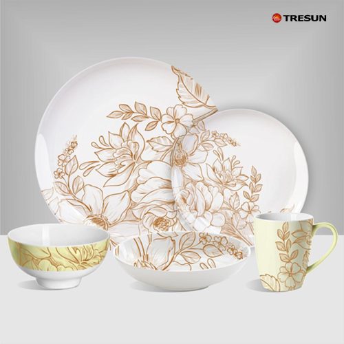 Flowers and plants dinnerware set-4