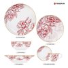 Flowers and plants dinnerware set