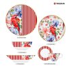 Flowers and plants dinnerware set