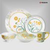 Flowers and plants dinnerware set