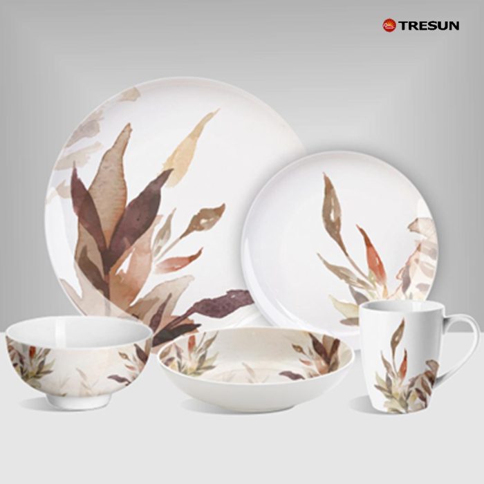 Flowers and plants dinnerware set-4