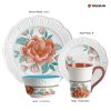 Flowers and plants Embossed dinnerware set