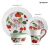 Flowers and plants Embossed dinnerware set