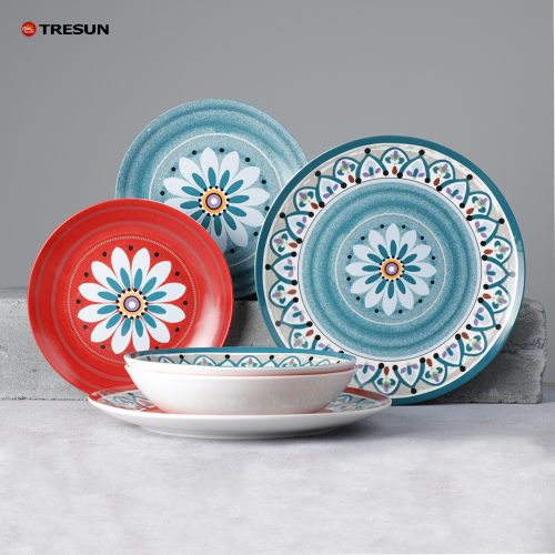 decal porcelain dinner plates set