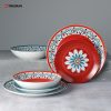 decal porcelain dinner plates set