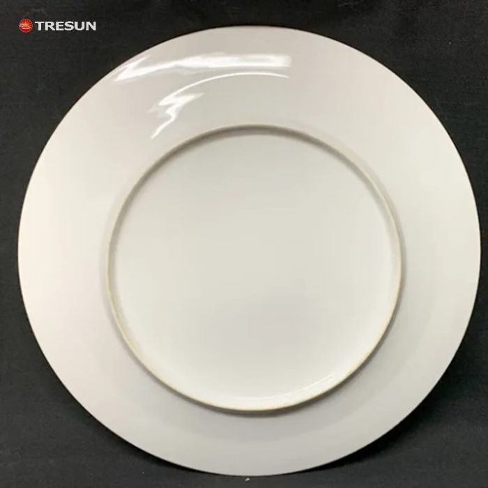 Polychrome Butterfly and Begonia Porcelain Plate