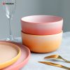Two-color glaze stoneware reactive dinnerware set