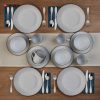 white stoneware dinerware set