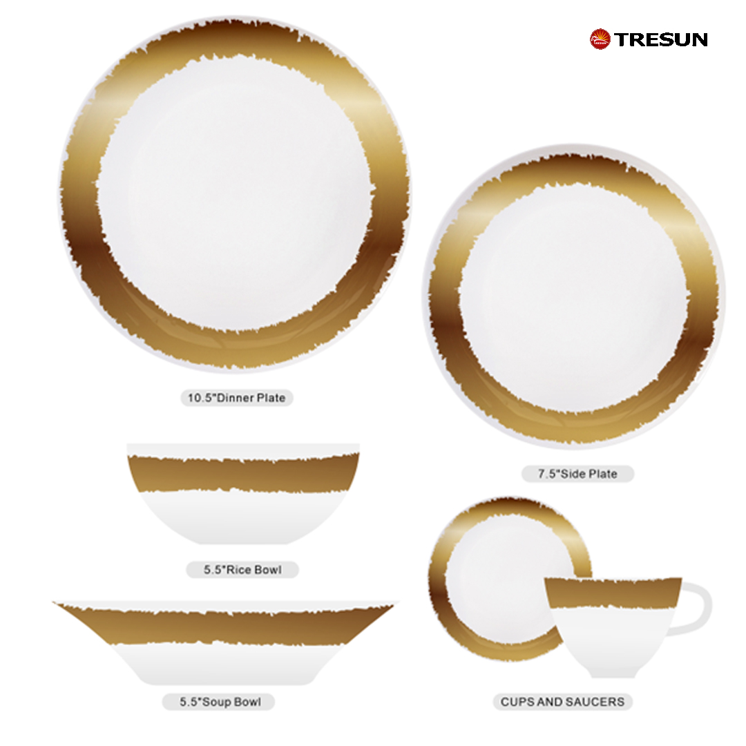 Golen ceramic tableware